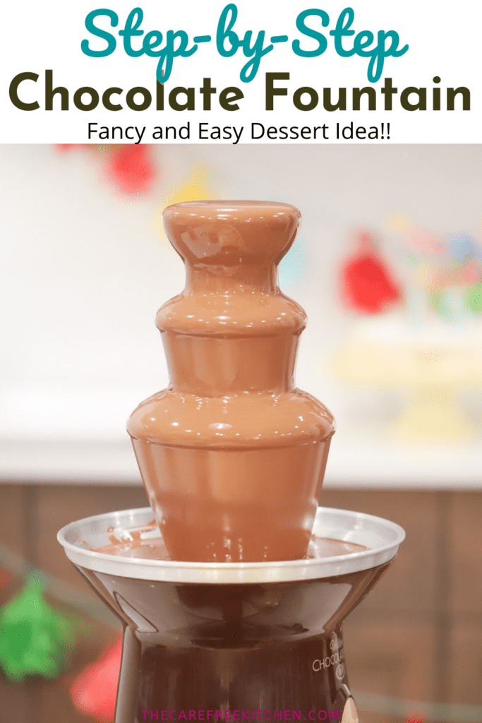 Pinterest pin for Chocolate Fountain.