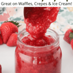 strawberry sauce in a jar
