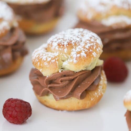 homemade chocolate creams puffs recipe, homemade chocolate puffs