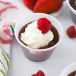 chocolate pudding recipe in a small cups