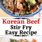 easy korean beef Stir fry recipe