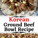 Korean beef recipe, a ground beef reciep