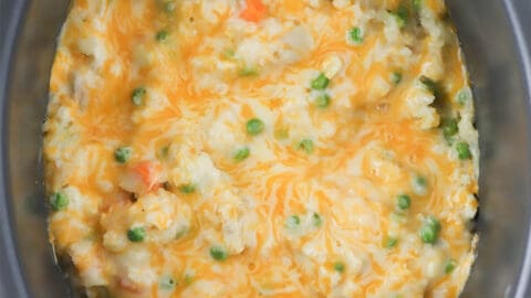 Crockpot Cheesy Chicken and Rice Recipe
