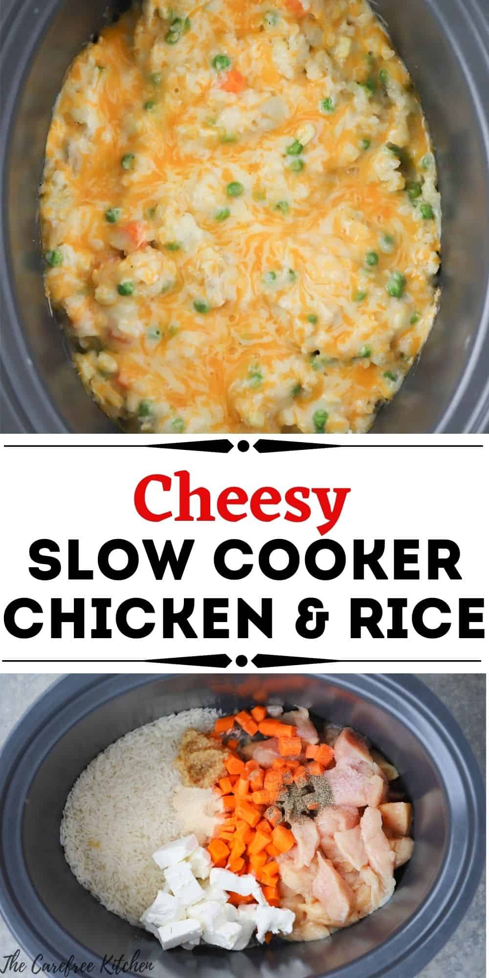 Crockpot Cheesy Chicken and Rice The Carefree Kitchen