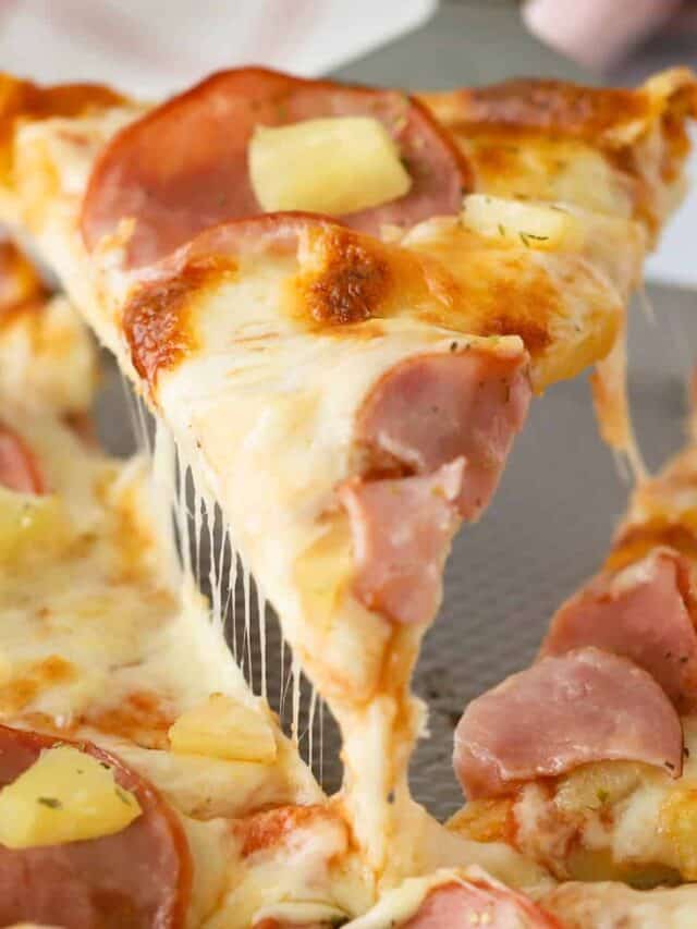 Hawaiian Pizza Recipe Story The Carefree Kitchen 5580