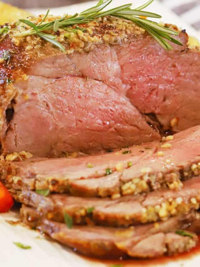 Herb Crusted Top Round Roast Story