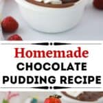 homemade chocolate pudding recipe