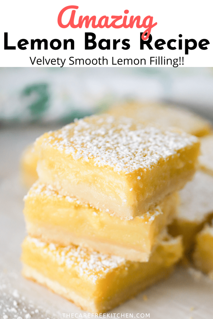 Lemon Bars Recipe {Easy} - The Carefree Kitchen