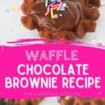 easy chocolate brownie waffle iron cookie recipe