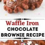 chocolate brownie waffle iron cookie