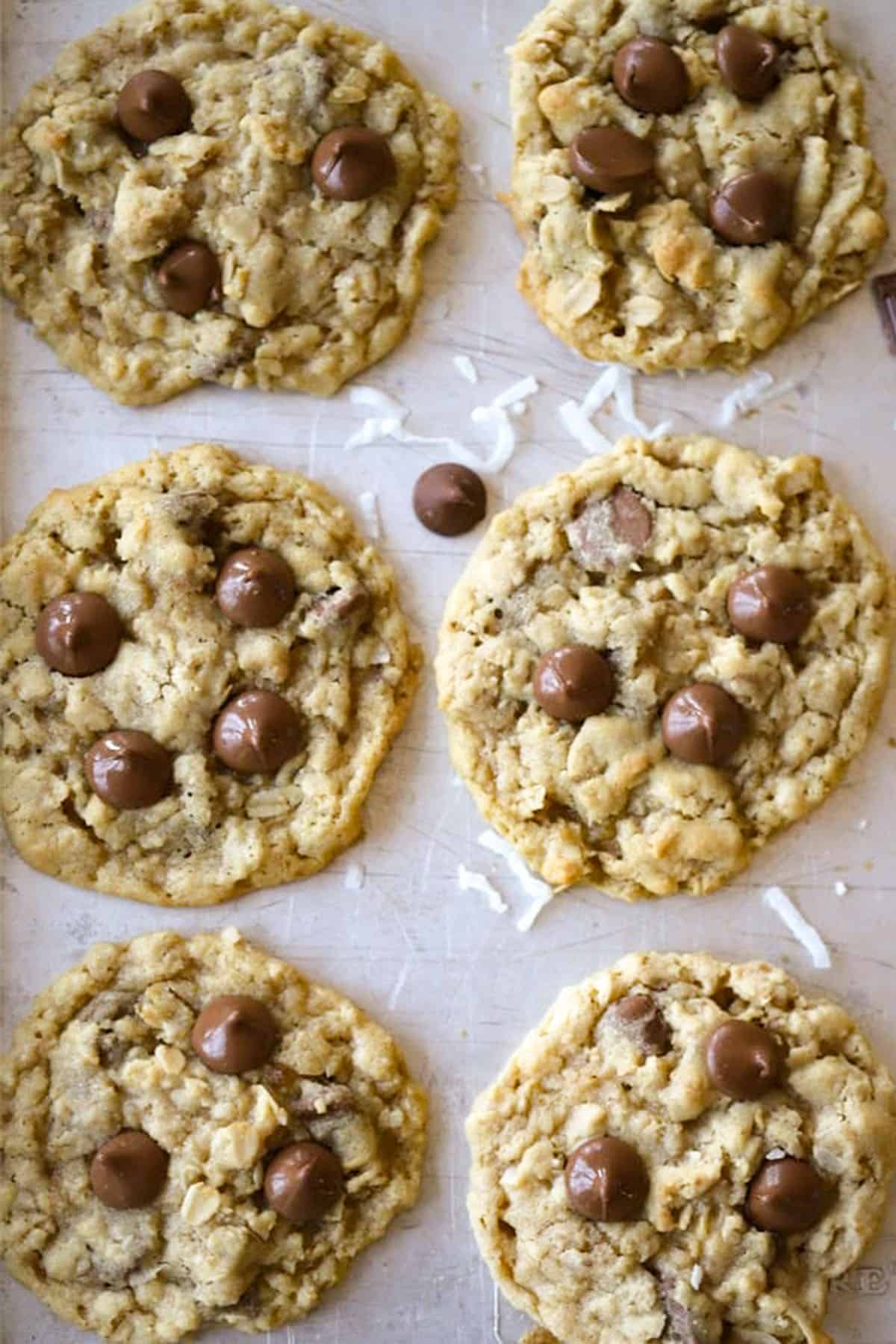 Coconut Chocolate Chip Cookies - The Carefree Kitchen