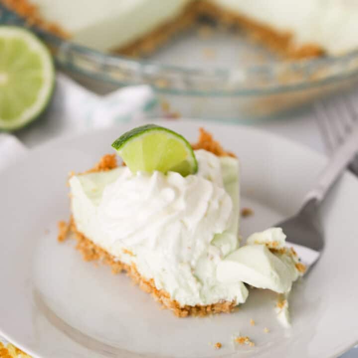 Key Lime Pie With Cream Cheese - The Carefree Kitchen