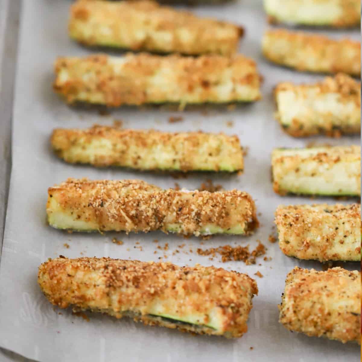 Baked Zucchini Fries Recipe - The Carefree Kitchen