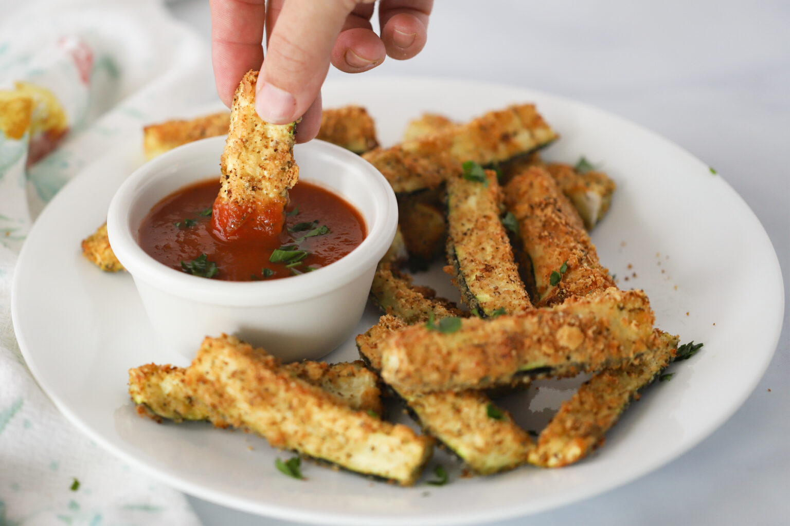 Baked Zucchini Fries Recipe - The Carefree Kitchen