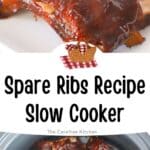 Slow Cooker Spare Ribs, bbq ribs recipe