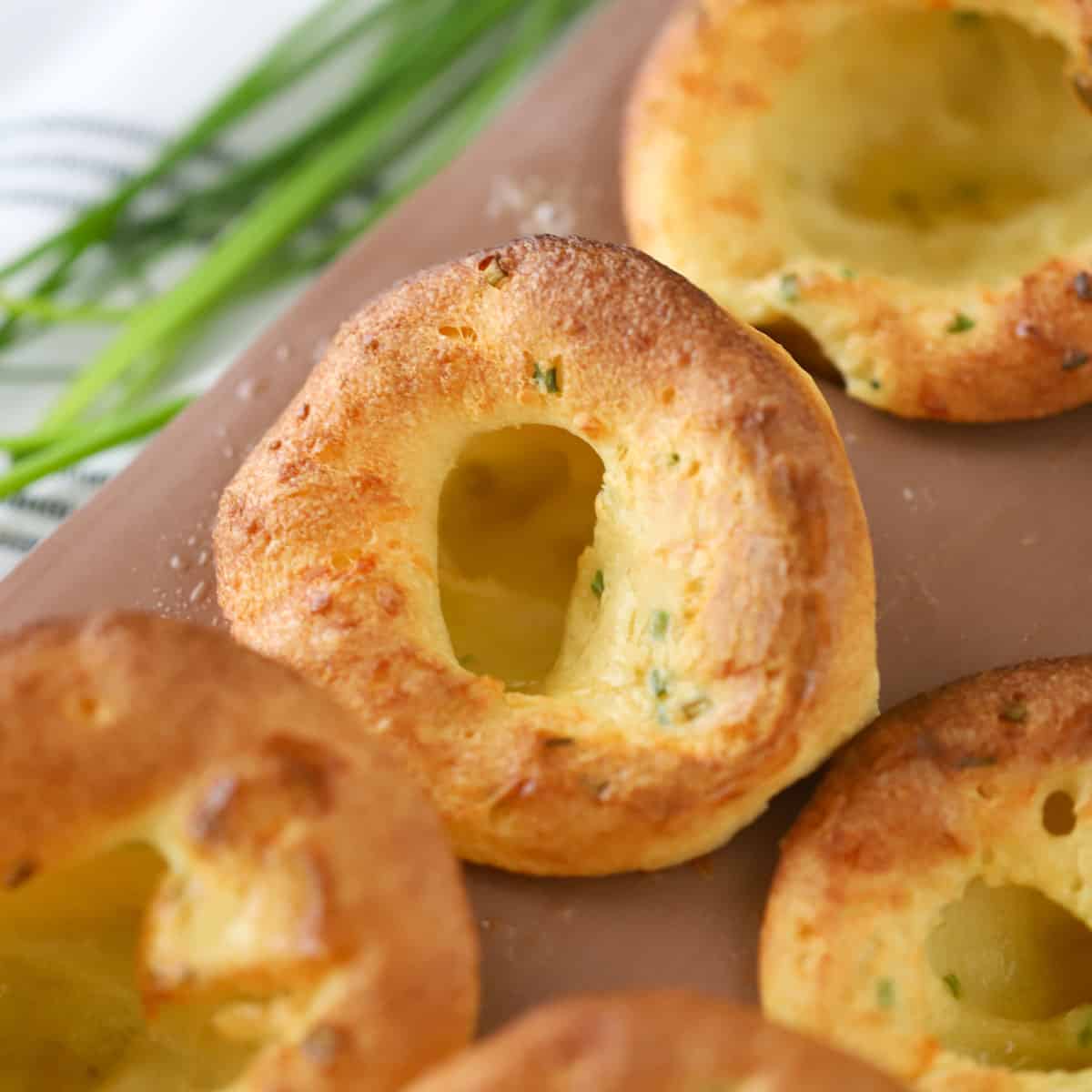 best chive and cheddar cheese popover recipe.