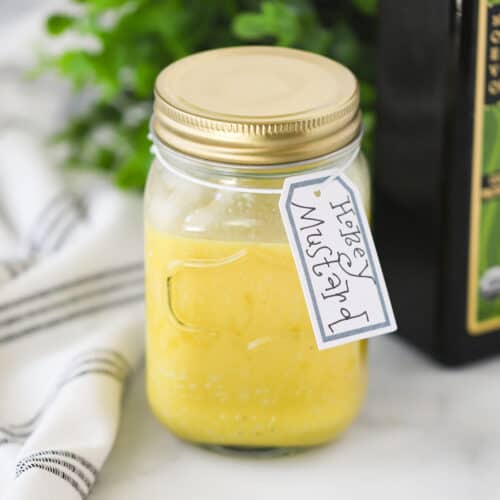 homemade honey mustard dressing, honey mustard vinaigrette recipe.