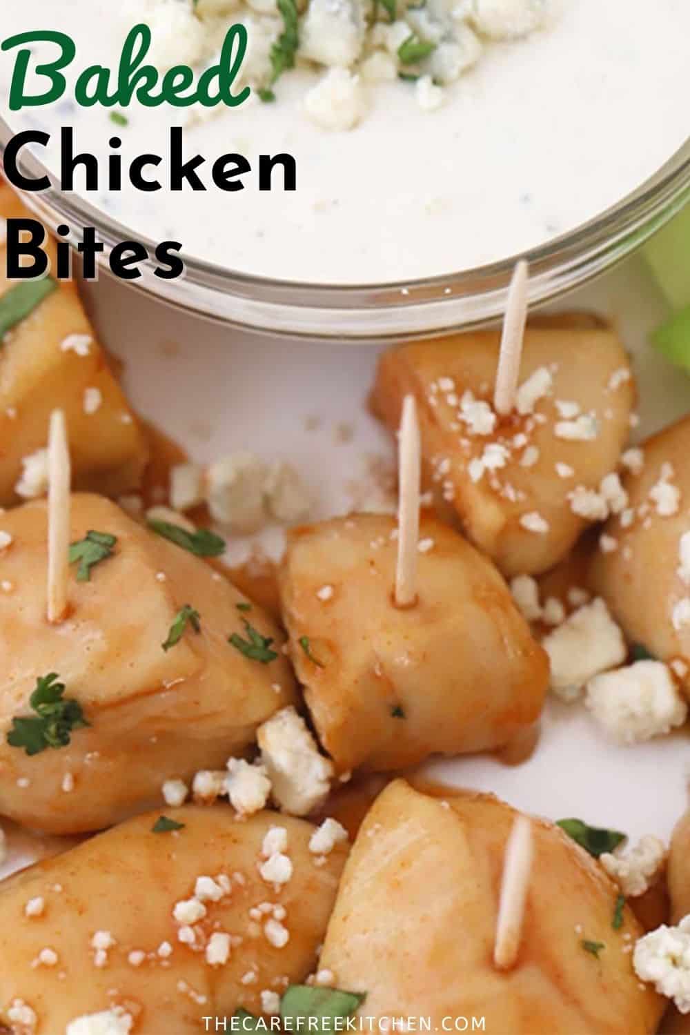 Baked Buffalo Chicken Bites The Carefree Kitchen