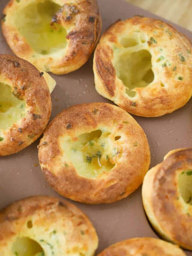 Cheddar Chive Popovers Story