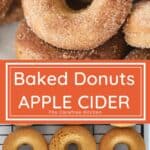 homemade apple cider donut recipe- easy baked donuts