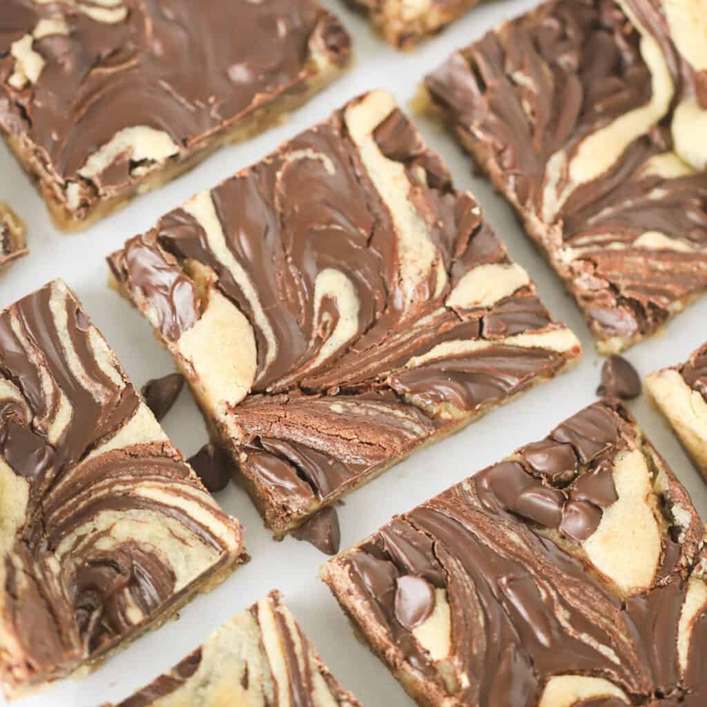 chocolate swirl cookie bar recipe