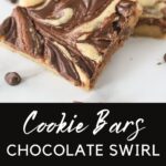 Chocolate swirl Cookie Bars