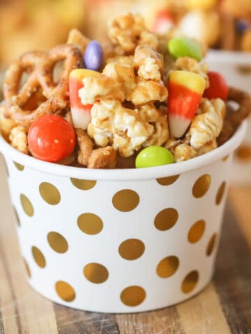 fall party mix, fall snack ideas.