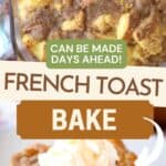 french toast casserole overnight, make-ahead recipe for baked french toast.