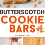 homemade butterscotch cookies bars