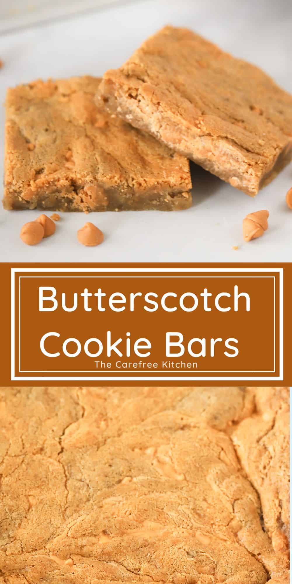 Butterscotch Bars Recipe - The Carefree Kitchen