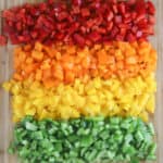 how to freeze bell peppers, bell pepper recipes,