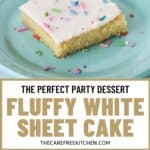 Homemade white sheet Cake Recipe