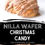 chocolate nilla wafers, easy christmas candy.
