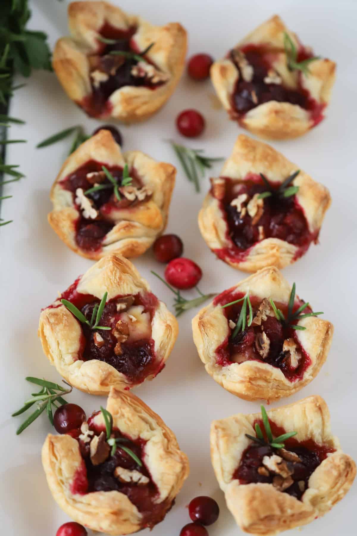 Cranberry Baked Brie Bites - The Carefree Kitchen