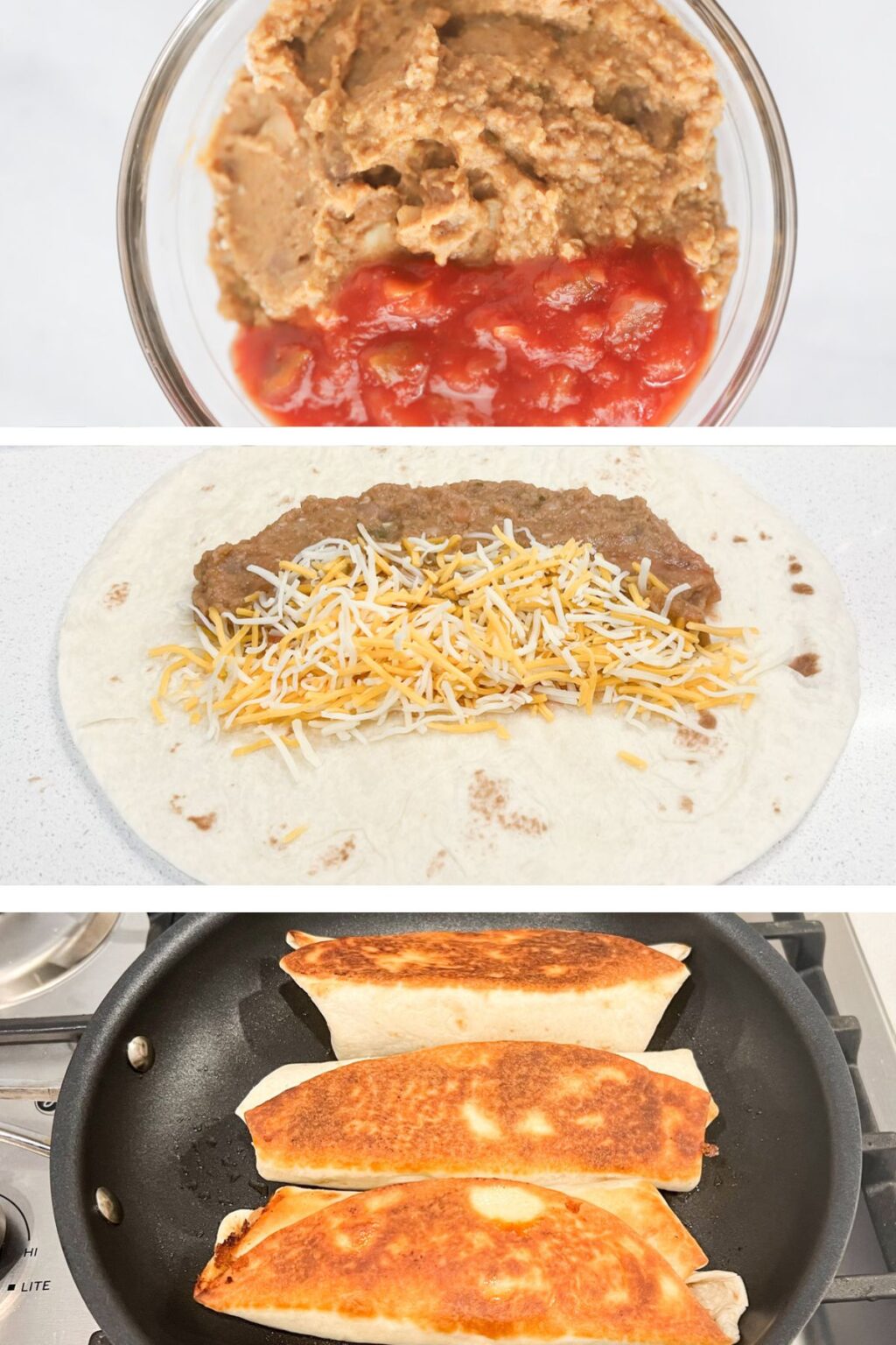 Crispy Bean and Cheese Burrito Recipe The Carefree Kitchen