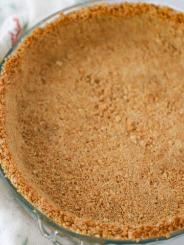graham cracker crust in a 9" pie pan, no bake graham cracker crust