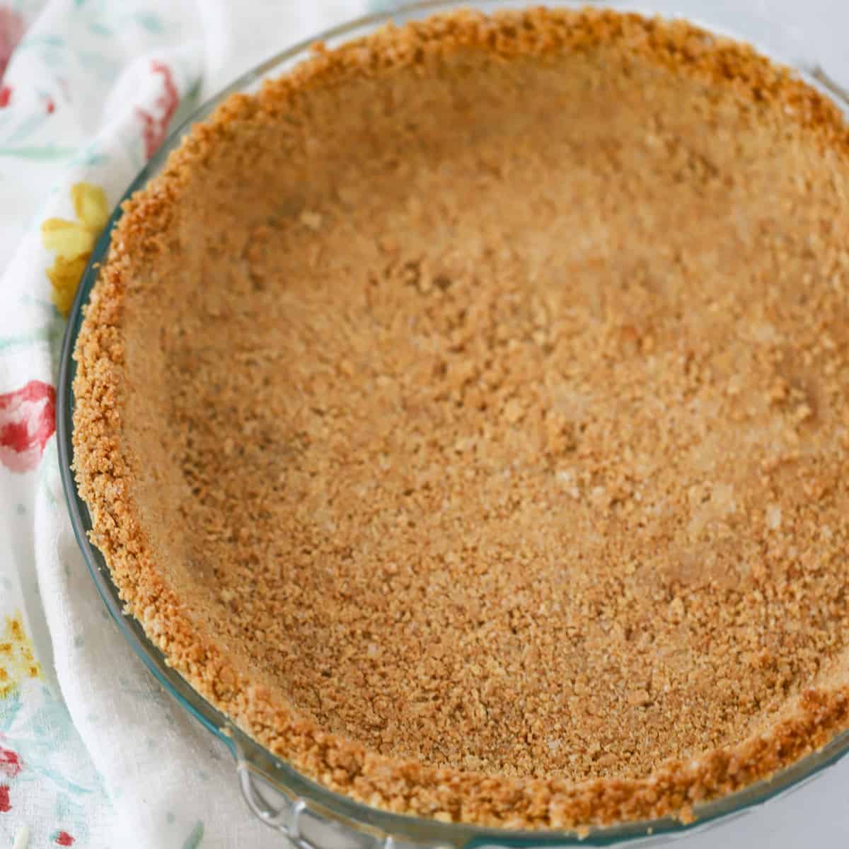 graham cracker crust in a 9" pie pan, no bake graham cracker crust