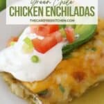 How to make oven-baked Green Chile Chicken Enchiladas