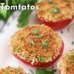 how to roast parmesan crusted tomates