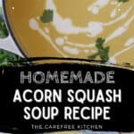 acorn squash soup recipe