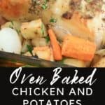 oven baked chicken and potatoes