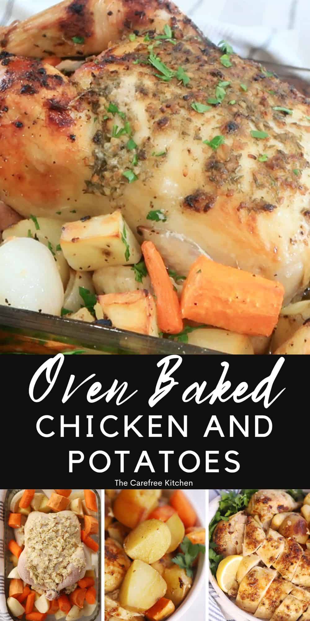 Oven Roasted Chicken and Potatoes - The Carefree Kitchen