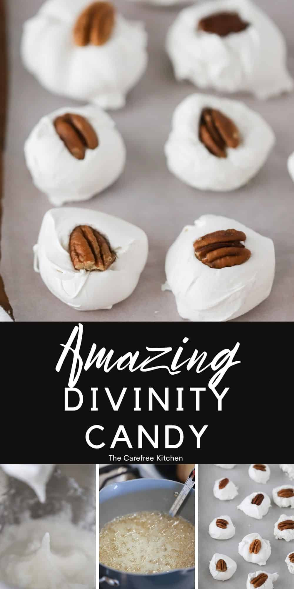 Easy Divinity Recipe The Carefree Kitchen   Divinity Candy Pin 4 