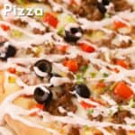 homemade taco pizza recipe