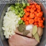 slow cooker chicken noodle soup recipe, chicken noodle slow cooker