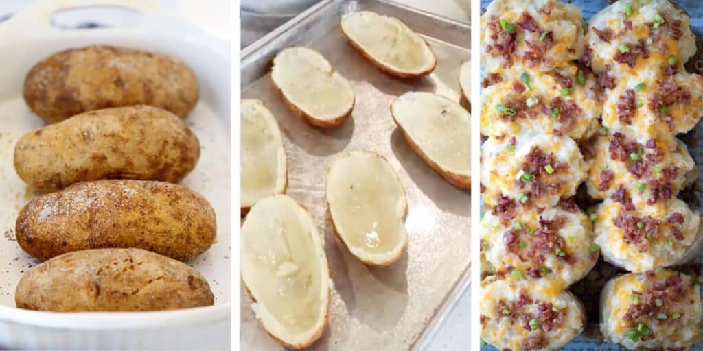 how to make twice baked potatoes, twice baked potato recipe.