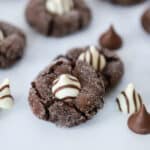 how to make chocolate kiss cookies