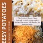 The Best Cheesy Potatoes made in the crockpot. A perfect side dish.