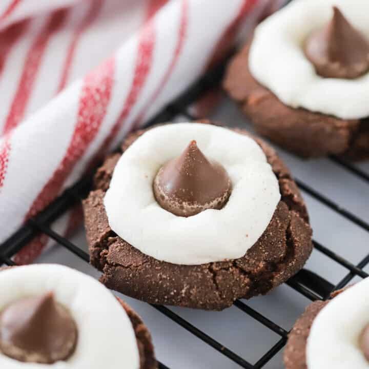 Hot Chocolate Kiss Cookies The Carefree Kitchen