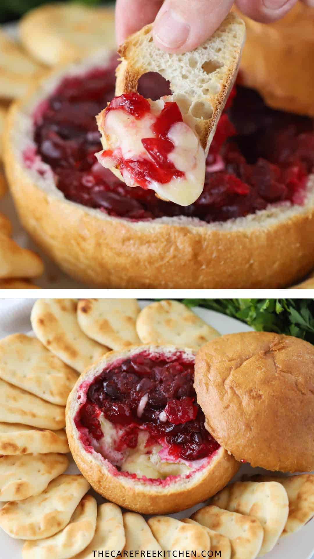 Baked Cranberry Brie - The Carefree Kitchen